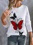 Casual Long Sleeve Round Neck T-Shirt