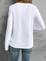 Casual Long Sleeve Round Neck T-Shirt