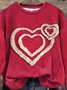 Heart/Cordate Vintage Crew Neck Sweatshirt