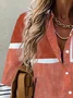 Striped Print Long Sleeve Casual Shirt