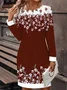 Women's Vintage Floral Art Print Pocket Dress