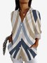 Geometric Print Long Sleeve Shirt