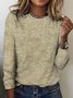 Retro dark floral long sleeved T-shirt