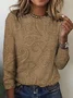 Floral printed long sleeved T-shirt