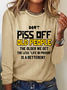 Don't Piss Off Old People Casual Long Sleeve Shirt
