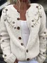 Scottish thistle knit sweater cardigan