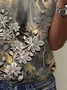 Floral Print Short Sleeve Crew Neck T-shirt