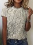 floral short sleeved T-shirt