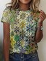 Regular Fit Floral Vintage T-Shirt