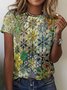 Regular Fit Floral Vintage T-Shirt