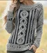 Irish Celtic Knitted Round Neck Sweater