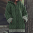 St. Patrick's Day hooded knitted sweater cardigan