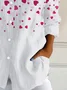 Women's Valentine's Day Love Casual Long Sleeve Shirt