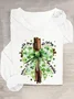 St. Patrick's Day God Christian Casual Long Sleeve Shirt