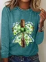 St. Patrick's Day God Christian Casual Long Sleeve Shirt