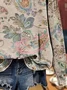 Women's Spring Floral Casual Print Crew Neck Long Sleeve Sweatshirt