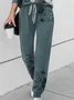 Women's Printing Floral Daily Going Out Two-Piece Set Green Casual Spring/Fall Top With Pants Matching Set