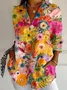 Casual Floral Print Blouse