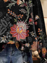Women's Floral Spring Casual Print Long Sleeve Crew Neck Sweatshirt