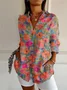 Casual Floral Print Blouse