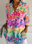 Casual Floral Print Blouse