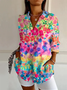 Casual Floral Print Blouse