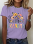 Granny Retro Floral Cotton T-Shirt
