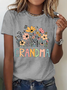 Granny Retro Floral Cotton T-Shirt