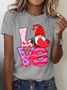 Love Gnome Hearts Cotton T-Shirt