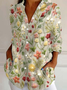 Embroidery Patterns Linen Blend Street Shirt