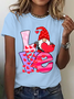 Love Gnome Hearts Cotton T-Shirt