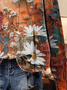 Women's Floral Spring Casual Print Long Sleeve Crew Neck Sweatshirt