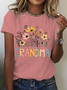 Granny Retro Floral Cotton T-Shirt