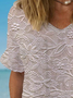 Women's Spring Floral Casual Print Short Sleeve Blouse