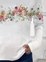 Women's Floral Spring Print Casual Round Neck Long Sleeve T-Shirt