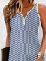 Women's Striped Spring Print Casual Tank Dress