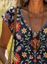 Women's Floral Print Casual Spring T-Shirt
