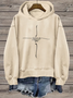 Women's Jesus Loves You Faith  Printed Hooded Sweatshirt