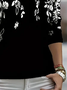 Women's Floral Spring Print Crew Neck Long Sleeve T-Shirt