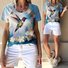 Cotton Crew Neck Casual T-Shirt
