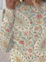 Women's Floral Spring Print Casual Round Neck Long Sleeve T-Shirt