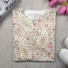 Women's Floral Spring Print Casual Round Neck Long Sleeve T-Shirt