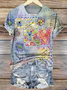 Regular Fit Crew Neck Casual Cotton T-Shirt