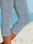 Women's Striped Print Casual Spring Leggings