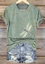 Cotton Crew Neck Casual T-Shirt