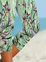 Women's Floral Spring Print Casual Leggings