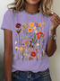 Subtle Anti-Trump Flowers Shirt (T-Shirt Or Long Sleeves), Anti-Maga Floral Tee, Fdt Merch, Feminist Gift Cotton T-Shirt