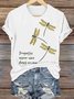Crew Neck Animal Casual T-Shirt