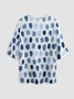 Casual Geometric Regular Fit Short Sleeve Top