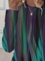 Women's Long Sleeve T-shirt Spring/Fall As Picture Abstract Printing Jersey Crew Neck Daily Going Out Casual Top